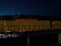 UP Centennial 6936 thru Marysville in the dark.