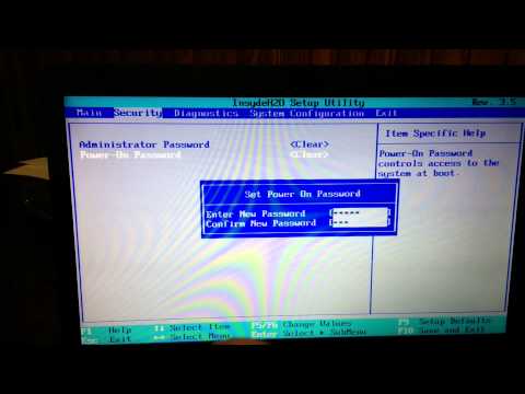 how to remove system password