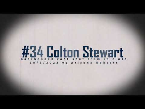 Backhand roof shot from in close