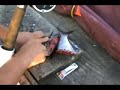 Preparing a Gizzard Shad for Catfish