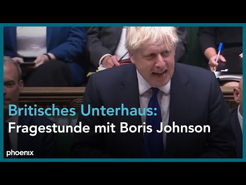 Fragestunde mit Boris Johnson im britischen Unterhaus nach Minister-Rcktritten (Englisch)