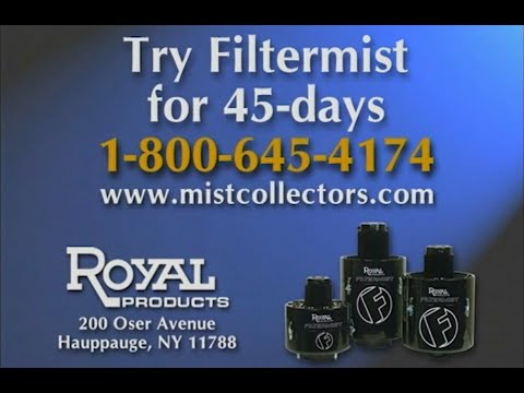 CNC Lathe & Mill Mist Collectors by Royal Products Filtermist