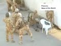 British Troops beating children