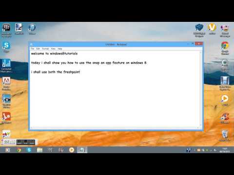 how to snap two windows side by side windows 8