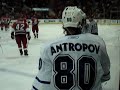 Leafs vs Canes, 1-31-08, Antropov tosses stick at official