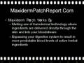 Maxiderm Patch Report-com Video Overview on Maxiderm