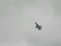 F-16 Fighting Falcon throws flares during aerobatic show