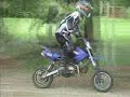 Hayden sliding his pit bike Hayden sliding his pit bike