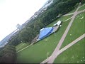 Vigeland Sculpture Park filmed from RC airplane