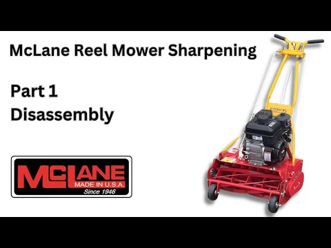 how to adjust mclane reel mower blades