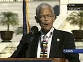 More at www.inlookout.com Julian Bond of the NAACP speaks at the National Equality March, introduced by Maxim Thorne. Part 1.