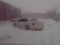 Mike stuck in snow lol
