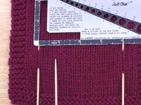 how to knit a gauge