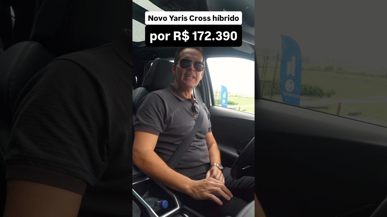 Novo Yaris Cross híbrido por R$ 172.390