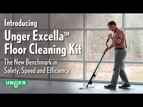 Unger Excella’s patent pending design improves cleaning and worker safety while cutting labor time in half!