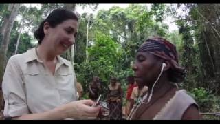 Baka woman (her name is Rose) discovering for first time Deep Forest music.