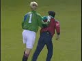 Peter Schmeichel manhandling Galatasaray Fan !!