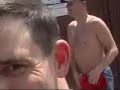 english supporters singing in the stuttgart city center