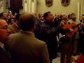 presentacion de la sevillana cofrade a los titulares de la hermandad de la estrella