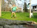 My Goat gets hit by a Swing..