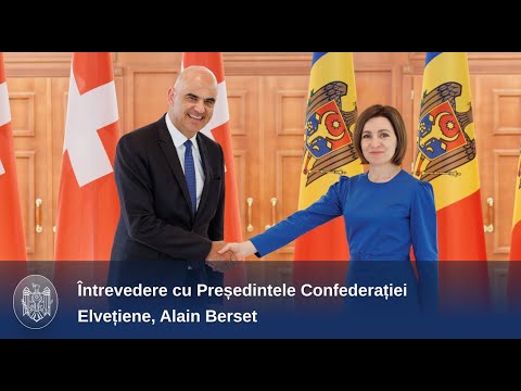 Moldovan-Swiss cooperation discussed by President Maia Sandu and her Swiss counterpart