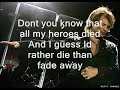 Bon Jovi- These days with lyrics