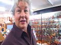 Charmian shows some Australian violins Charmian shows some Australian violins
