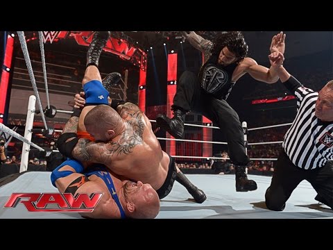Roman Reigns vs. Randy Orton vs. Ryback – No. 1 Contender’s Match: Raw, April 6, 2015