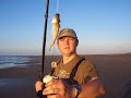 Fishing on Rhyl Beach, North Wales - 09/09/2006