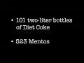 diet coke mentos experiment