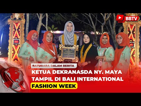 KETUA DEKRANASDA NY MAYA TAMPIL DI BALI INTERNATIONAL FASHION WEEK