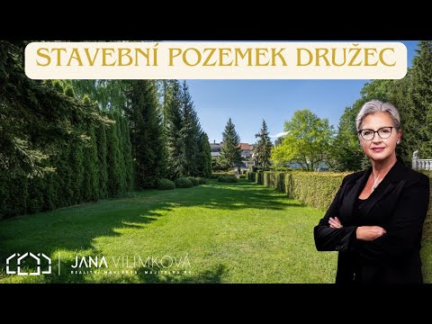 Video Prodej stavebního pozemku 1 600 m² v centru obce Družec, okr. Kladno