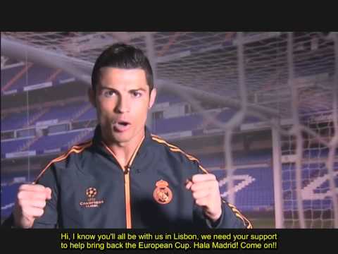 Message from Cristiano Ronaldo to the fans travelling to Lisbon Message from Cristiano Ronaldo to the fans travelling to Lisbon