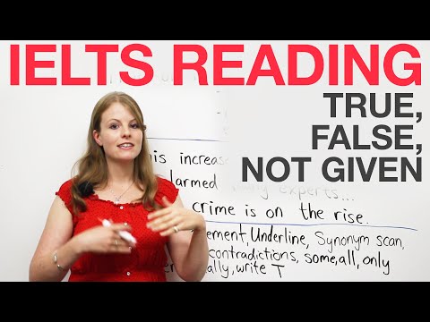 IELTS Reading strategies: True, False, Not Given