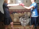 kyler and dustin doin' some boxin' gnomesayin?

i'm aware in this video of white kids boxing, the word 