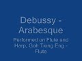 debussy - arabesque
performed on flute and harp, goh tiong eng - flute
score with violin can be found here,
http://imslp.info/files/imglnks/usimg/a/ae/imslp16673-debussy-l066.1vnpfchoisnel.pdf
do give comments and ratings! :d