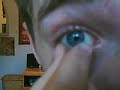 Taking out contact lens Taking out contact lens