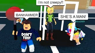 Admin Ban Hammer Caught Creepy Girl Dating In Roblox