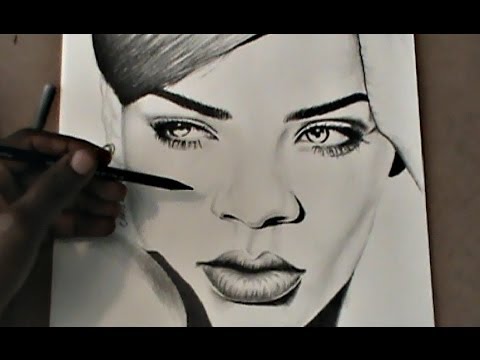 how to draw rihanna