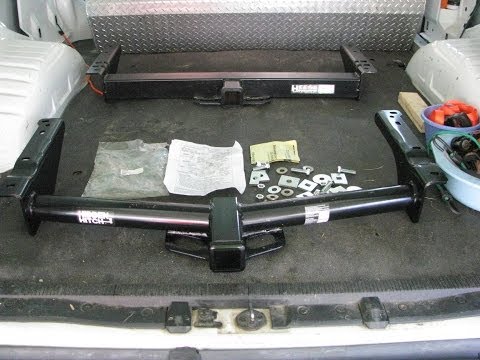 how to install hitch to van