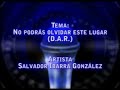 NO PODRAS OLVIDAR ESTE LUGAR