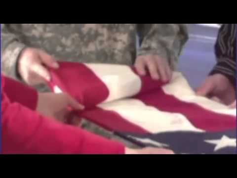 how to properly fold the american flag