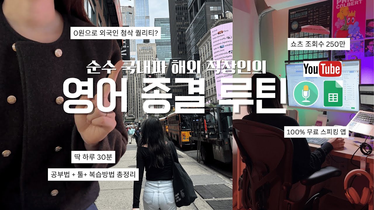 영어 공부 이대로만 해보세요 - 100% 순수 국내파 해외 직장인이 하루 30분 딱 정해드립니다 (말이터지는 영어공부 노하우/자료/툴 방법 총정리)