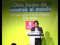 El Excl. Ayuntamiento de Madrid ha concedido a Inmaculada Álvarez Morillas, presidenta de OMEGA, el III Premio Clara Campoamor en reconocimiento por la labor realizada para la promoción y participación de la mujer en todos los ámbitos de la vida social.Intervención de la Directora General de Igualdad de Oportunidades, Rocío de la Hoz Gómez, durante la celebración del acto que tuvo lugar el 8 de marzo, Día Internacional de la Mujer, en el Excl. Ayuntamiento de Madrid.