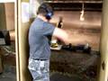 Shooting my 12 ga, Desert Eagle 44 Mag, and Glock .40