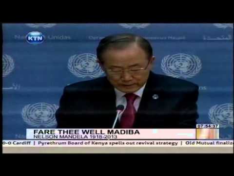 UN Secretary general Ban Ki-moon's tribute to Nelson Mandela UN Secretary general Ban Ki-moon's tribute to Nelson Mandela