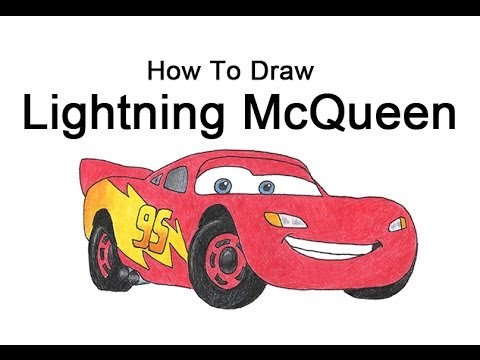 how to draw lightning mcqueen