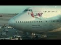 Virgin B747-400 G-VROC Split Screen Landing LHR