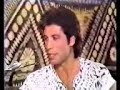 Olivia Newton-John/John Travolta interview in an airplane