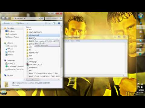 how to apply cwcheat on psp